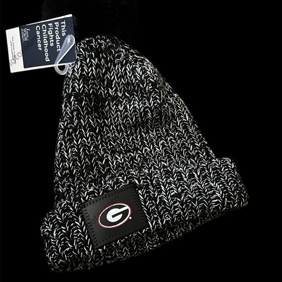 Love Your Melon Black Georgia Bulldogs Pom Beanie NWT - Picture 5 of 5